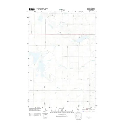 2013 Map of Pierz Lake, 2013 Print
