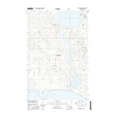 2016 Map of Pigeon Dam Lake, 2016 Print