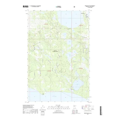 2019 Map of Pigeon Dam Lake, 2019 Print
