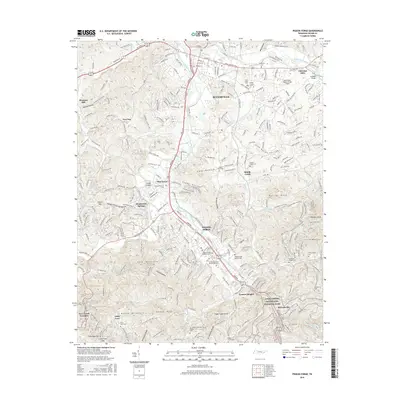 2016 Map of Pigeon Forge, 2016 Print