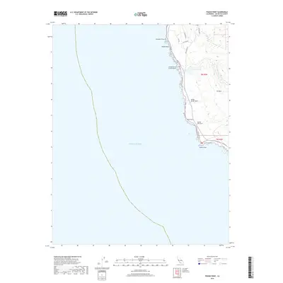 2018 Map of Pigeon Point, 2018 Print