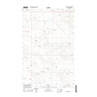 2014 Map of Pigtail Coulee, 2014 Print