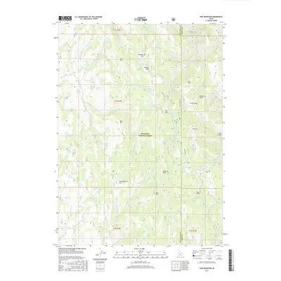 2017 Map of Pike Mountain, 2017 Print