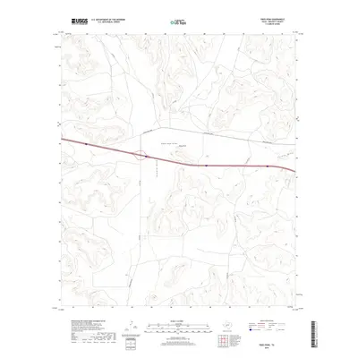 2019 Map of Pikes Peak, 2019 Print