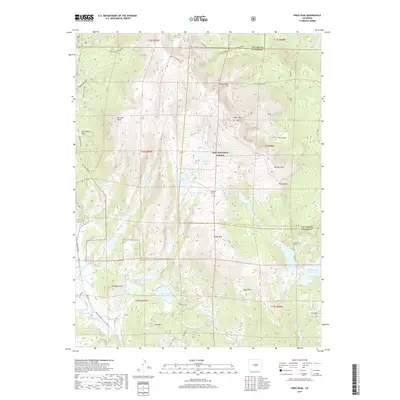 2019 Map of Pikes Peak, 2019 Print