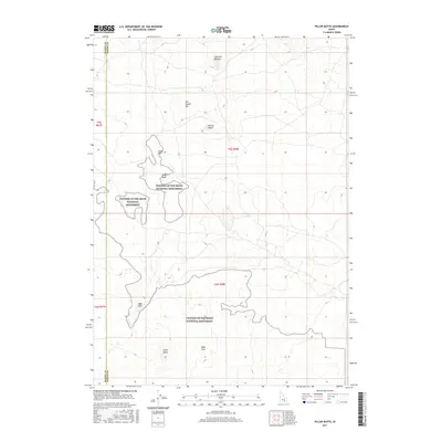 2017 Map of Pillar Butte, 2017 Print
