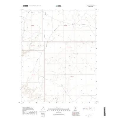 2018 Map of Pillow Mountain, 2018 Print
