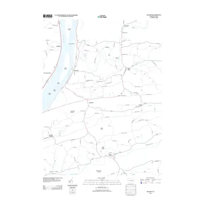 2013 Map of Pillow, 2013 Print