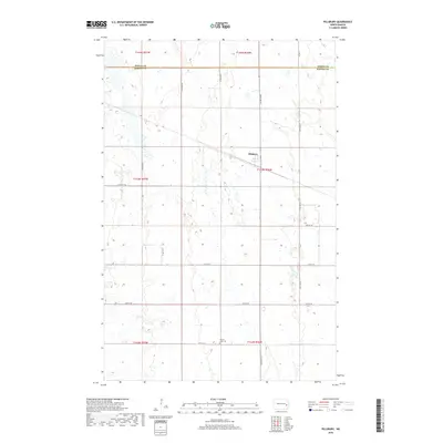 2018 Map of Pillsbury, 2018 Print