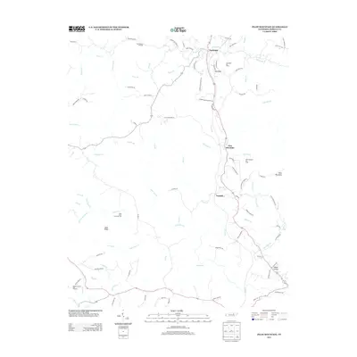 2013 Map of Pilot Mountain, 2013 Print