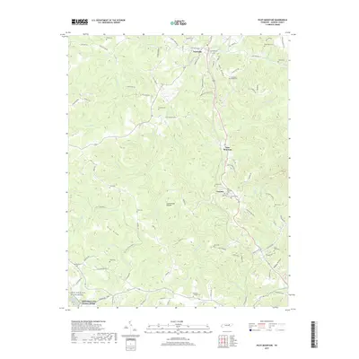 2019 Map of Pilot Mountain, 2019 Print