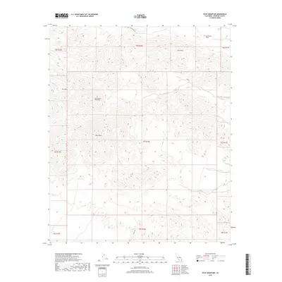 2018 Map of Pilot Mountain, 2018 Print