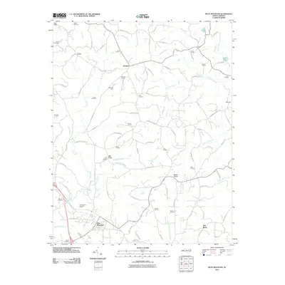 2010 Map of Pilot Mountain, 2010 Print