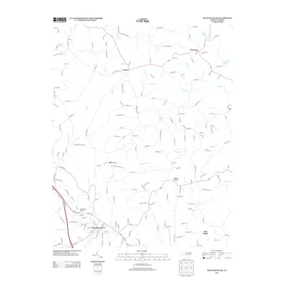 2013 Map of Pilot Mountain, 2013 Print