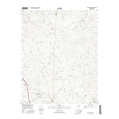 2016 Map of Pilot Mountain, 2016 Print