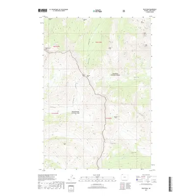 2017 Map of Pilot Peak, 2017 Print