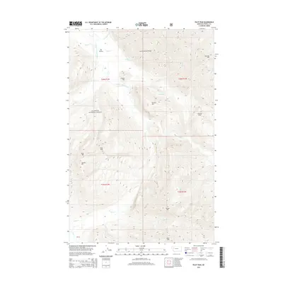 2014 Map of Pilot Peak, 2014 Print