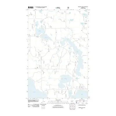 2011 Map of Pimushe Lake, 2011 Print
