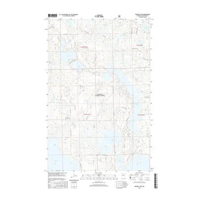 2016 Map of Pimushe Lake, 2016 Print