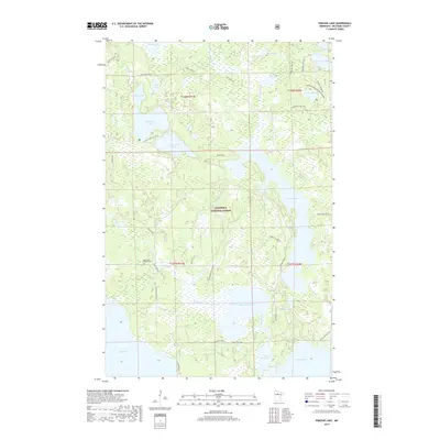 2019 Map of Pimushe Lake, 2019 Print