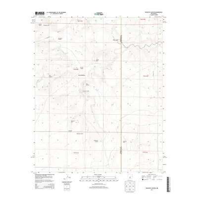 2013 Map of Pinavete Canyon, 2013 Print