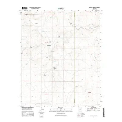 2017 Map of Pinavete Canyon, 2017 Print