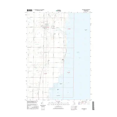 2017 Map of Pinconning, 2017 Print