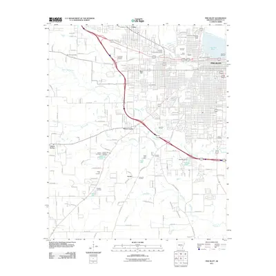 2011 Map of Pine Bluff, 2011 Print