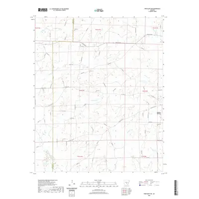 2020 Map of Pine Bluff NW, 2020 Print