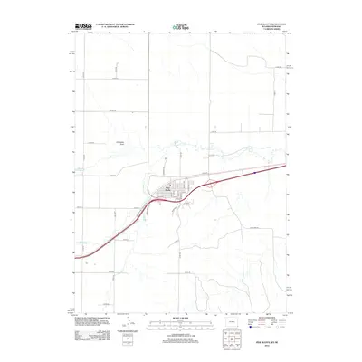 2012 Map of Pine Bluffs, 2012 Print