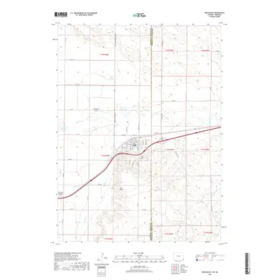 2017 Map of Pine Bluffs, 2017 Print