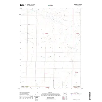 2017 Map of Pine Bluffs SW, 2017 Print
