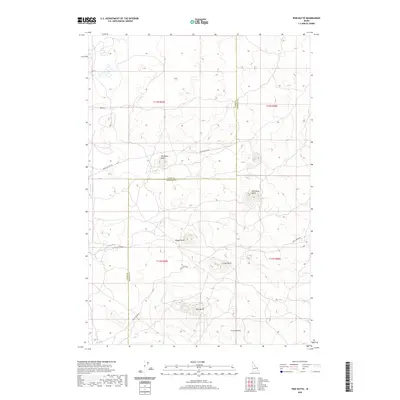 2020 Map of Pine Butte, 2020 Print