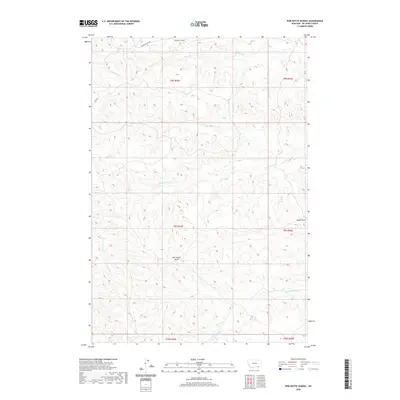 2020 Map of Pine Butte School, 2020 Print