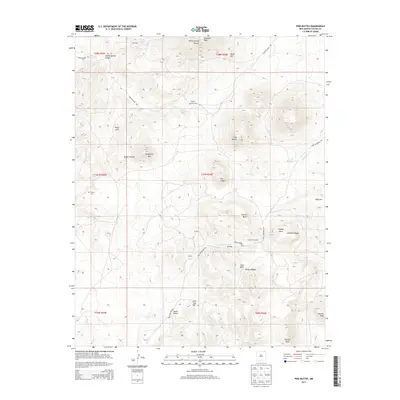 2013 Map of Pine Buttes, 2013 Print