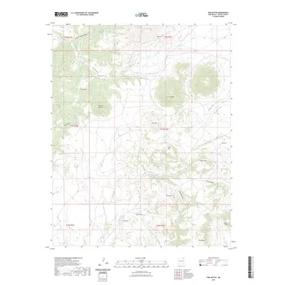 2023 Map of Pine Buttes, 2023 Print