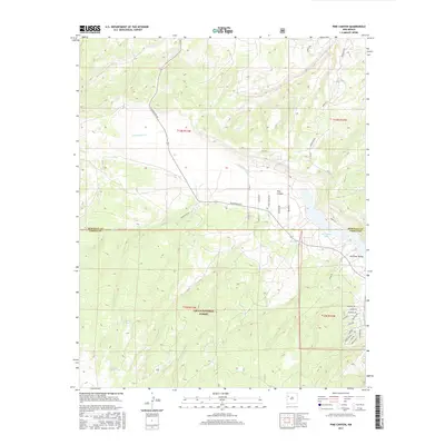 2017 Map of Pine Canyon, 2017 Print