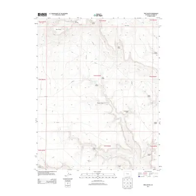 2013 Map of Pine Canyon, 2013 Print