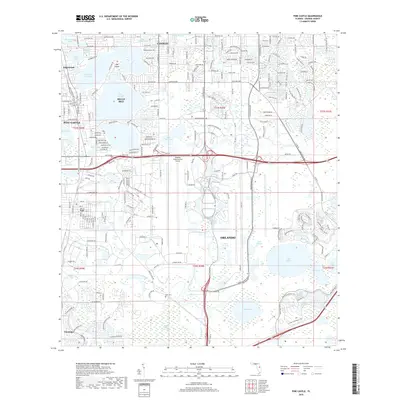 2018 Map of Pine Castle, 2018 Print