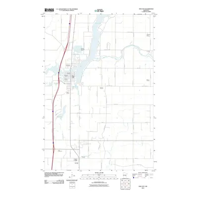 2010 Map of Pine City, 2010 Print