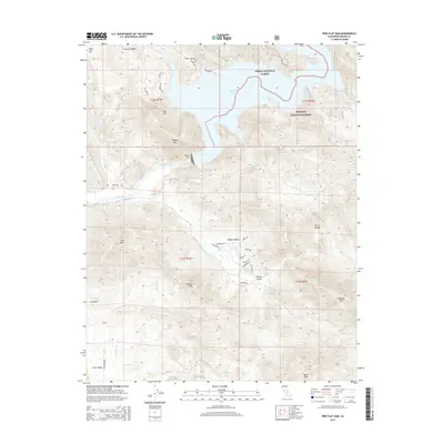 2015 Map of Pine Flat Dam, 2015 Print