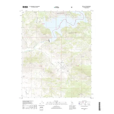 2018 Map of Pine Flat Dam, 2018 Print