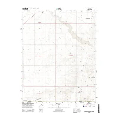 2014 Map of Pine Hollow Canyon, 2014 Print