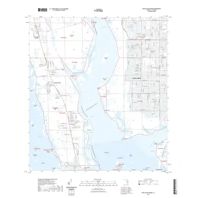 2021 Map of Pine Island Center, 2021 Print