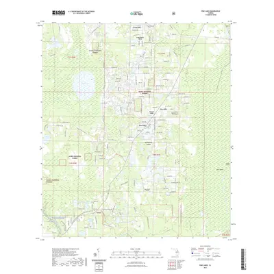 2021 Map of Pine Lakes, 2021 Print