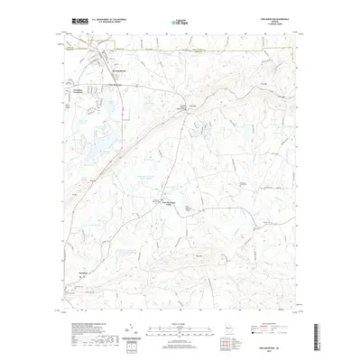 2020 Map of Pine Mountain, 2020 Print