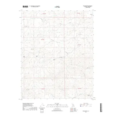 2018 Map of Pine Mountain, 2018 Print