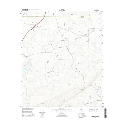 2014 Map of Pine Mountain SW, 2014 Print