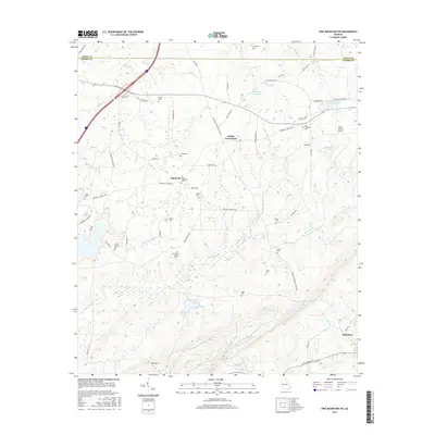 2017 Map of Pine Mountain SW, 2017 Print