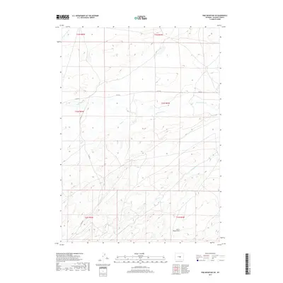 2017 Map of Pine Mountain SW, 2017 Print